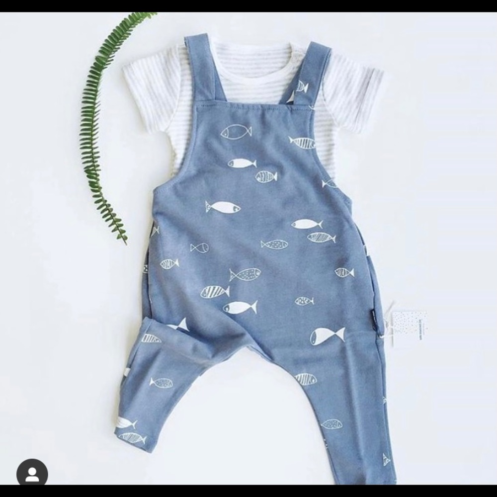 ISO Fin and Vince overalls